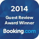 Booking.com 2014 guest review award winner